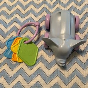 Green Toys brand push elephant & keys from their “Baby toy starter set”